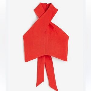 H&M HALTERNECK CROPPED TOP SIZE XS